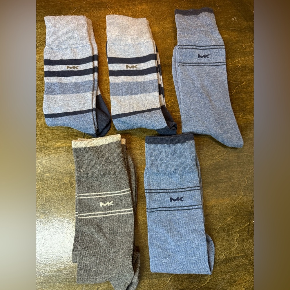 5 Pairs of Michael Kors Men’s Dress Socks